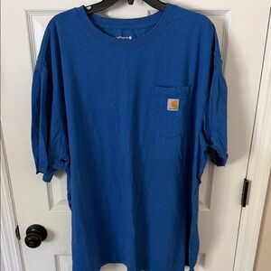 Carhartt Men's Classic Blue Tee with Pocket